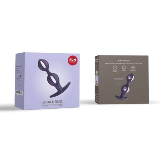 FUN FACTORY - B BALLS DUO BIANCO/VIOLA SCURO - immagine 2