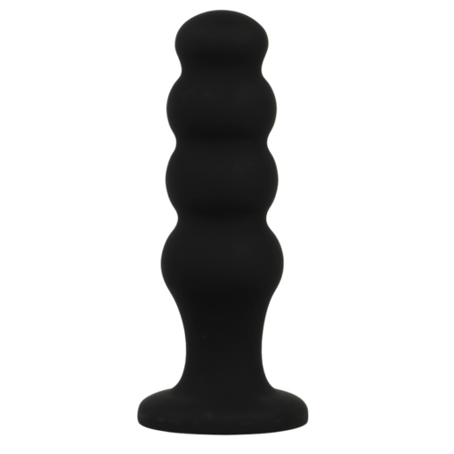BLACK&SILVER - PLUG ANALE IN SILICONE SCOTT PREMIUM NERO - immagine 2