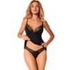 OBSESSIVE - TOP E MUTANDINE BELLA ROU M/L