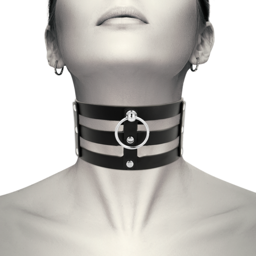 COQUETTE CHIC DESIRE - GIROCOLLO IN PELLE VEGANO STILE FETISH - immagine 2