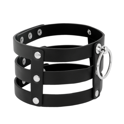 COQUETTE CHIC DESIRE - GIROCOLLO IN PELLE VEGANO STILE FETISH - immagine 3
