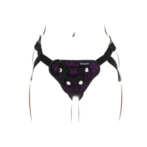 GET REAL - IMBRAGATURA IN PIZZO CON CINTURINO VIOLA - immagine 4