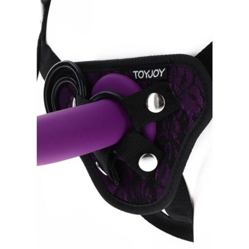 GET REAL - IMBRAGATURA IN PIZZO CON CINTURINO VIOLA - immagine 3
