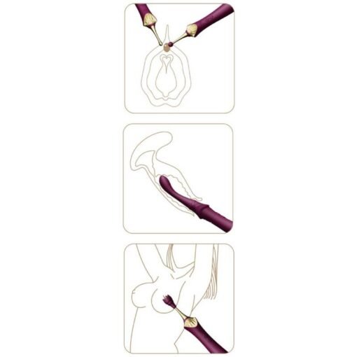 ZALO - BESS 2 CLITORAL MASSAGER PURPLE - immagine 12