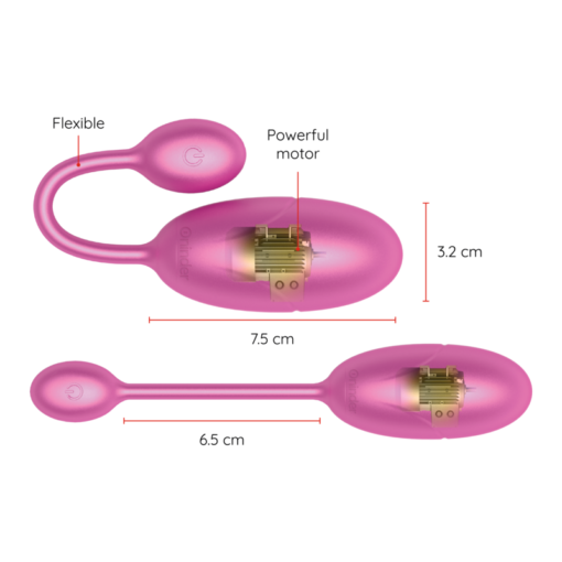 ONINDER - UOVO VIBRANTE TOKYO ROSA 7,5 X 3,2 CM APP GRATUITA - immagine 3