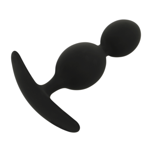 BLACK&SILVER - ORSON PLUG IN SILICONE 2 ONDE ANAL 9 CM - immagine 2
