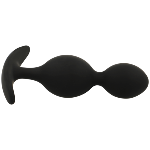 BLACK&SILVER - ORSON PLUG IN SILICONE 2 ONDE ANAL 9 CM - immagine 3