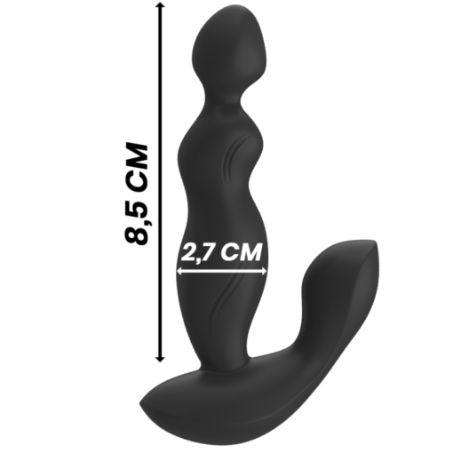 BLACK&SILVER - TELECOMANDO IN SILICONE PLUG ANALE CORA - immagine 4
