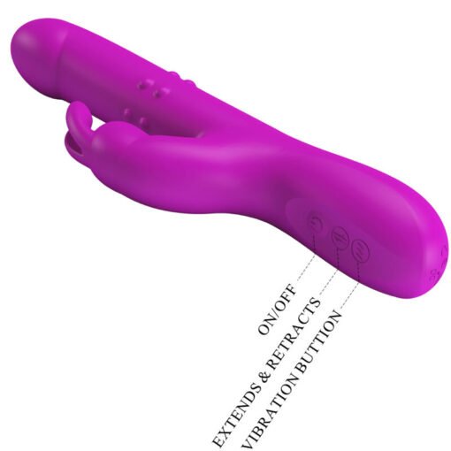 PRETTY LOVE - VIBRATORE REESE CON ROTAZIONE VIOLA - immagine 7