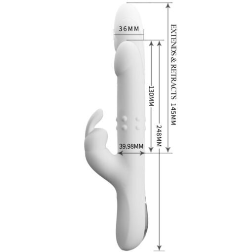 PRETTY LOVE - VIBRATORE REESE CON ROTAZIONE ARGENTO - immagine 5