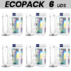 ECOPACK 6 UNIT - X-RAY DILDO REALISTICO TRASPARENTE TRASPARENTE 15.5 CM -O- 3.5 CM