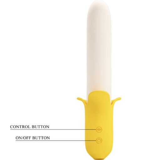 PRETTY LOVE - BANANA GEEK SUPER POWER 7 VIBRAZIONI SU E GIÙ SILICONE NERO - immagine 4