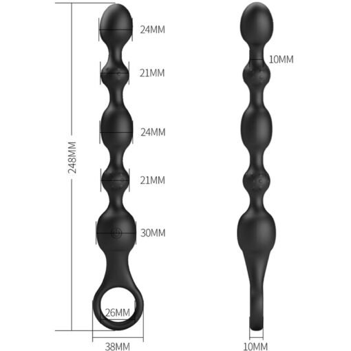 PRETTY LOVE - VAN ANAL BALLS 10 VIBRAZIONI IN SILICONE RICARICABILE - immagine 5