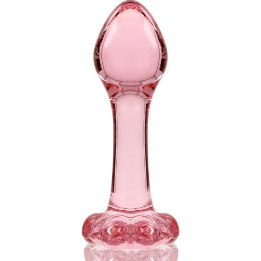 NEBULA SERIES BY IBIZA - MODELLO 2 PLUG ANALE VETRO BOROSILICATO ROSA 11 CM -O- 3.5 CM - immagine 5