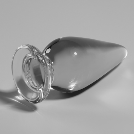 NEBULA SERIES BY IBIZA - MODELLO 4 PLUG ANALE VETRO BOROSILICATO TRASPARENTE 11 CM -O- 5 CM - immagine 2