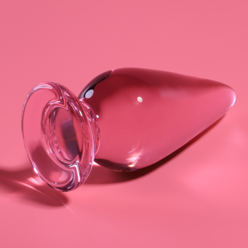NEBULA SERIES BY IBIZA - MODELLO 4 PLUG ANALE VETRO BOROSILICATO ROSA 11 CM -O- 5 CM - immagine 2