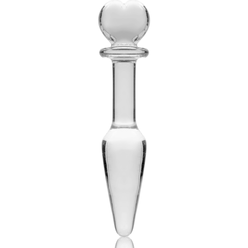 NEBULA SERIES BY IBIZA - MODELLO 7 PLUG ANALE VETRO BOROSILICATO TRASPARENTE 13.5 CM -O- 3 CM - immagine 5
