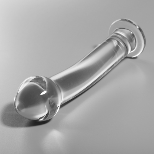 NEBULA SERIES BY IBIZA - MODELLO 11 DILDO IN VETRO BOROSILICATO TRASPARENTE 16 CM -O- 3 CM - immagine 2