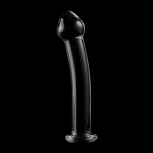 NEBULA SERIES BY IBIZA - MODELLO 11 DILDO IN VETRO BOROSILICATO TRASPARENTE 16 CM -O- 3 CM - immagine 7