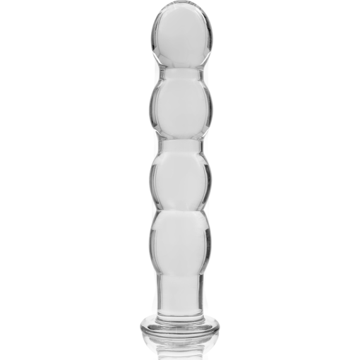 NEBULA SERIES BY IBIZA - MODELLO 10 DILDO IN VETRO BOROSILICATO TRASPARENTE 16.5 CM -O- 3.5 CM - immagine 5