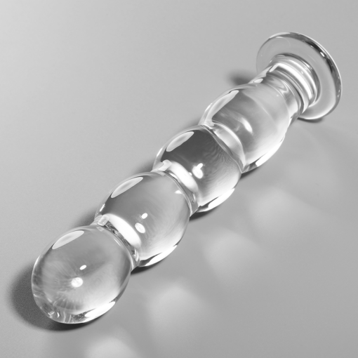 NEBULA SERIES BY IBIZA - MODELLO 10 DILDO IN VETRO BOROSILICATO TRASPARENTE 16.5 CM -O- 3.5 CM - immagine 2