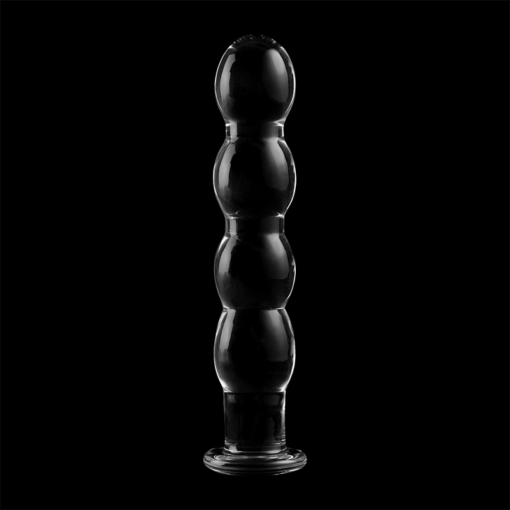NEBULA SERIES BY IBIZA - MODELLO 10 DILDO IN VETRO BOROSILICATO TRASPARENTE 16.5 CM -O- 3.5 CM - immagine 7