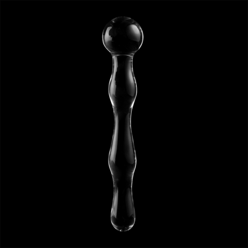 NEBULA SERIES BY IBIZA - MODELLO 13 DILDO IN VETRO BOROSILICATO TRASPARENTE 18 CM -O- 3.5 CM - immagine 7