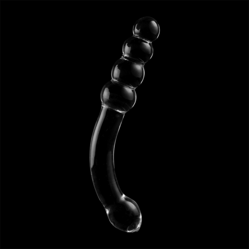 NEBULA SERIES BY IBIZA - MODELLO 14 DILDO IN VETRO BOROSILICATO TRASPARENTE 18.5 CM -O- 3 CM - immagine 7