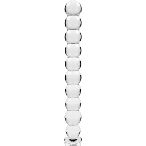 NEBULA SERIES BY IBIZA - MODELLO 22 DILDO IN VETRO BOROSILICATO TRASPARENTE 21.5 CM -O- 2.5 CM - immagine 5