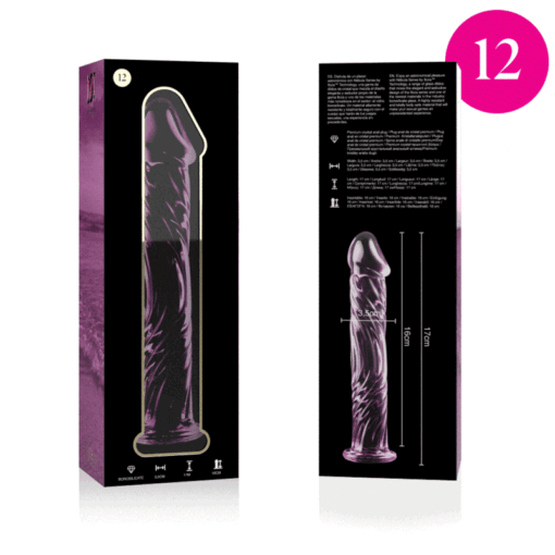 NEBULA SERIES BY IBIZA - MODELLO 12 DILDO IN VETRO BOROSILICATO ROSA 17 CM -O- 3.5 CM - immagine 4