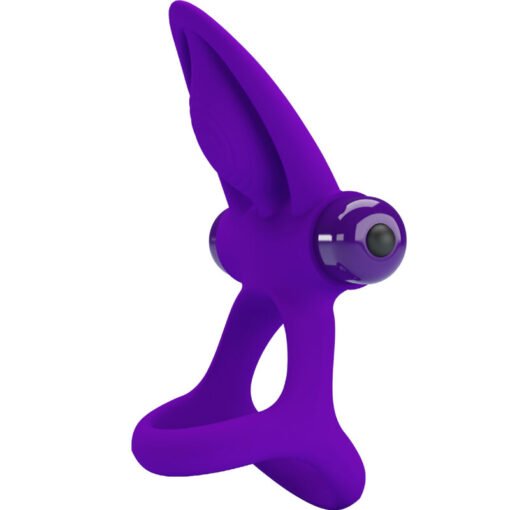 PRETTY LOVE - ANELLO VIBRATORE 10 VIBRAZIONI IN SILICONE VIOLETTO - immagine 2