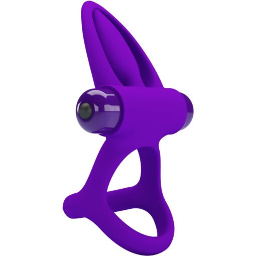 PRETTY LOVE - ANELLO VIBRATORE 10 VIBRAZIONI IN SILICONE VIOLETTO - immagine 3