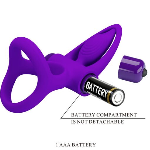 PRETTY LOVE - ANELLO VIBRATORE 10 VIBRAZIONI IN SILICONE VIOLETTO - immagine 8