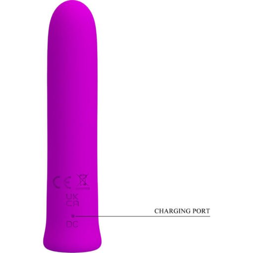 PRETTY LOVE - VIBRATORE CURTIS MINI SUPER POWER 12 VIBRAZIONI IN SILICONE VIOLETTO - immagine 5