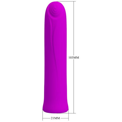PRETTY LOVE - VIBRATORE CURTIS MINI SUPER POWER 12 VIBRAZIONI IN SILICONE VIOLETTO - immagine 6