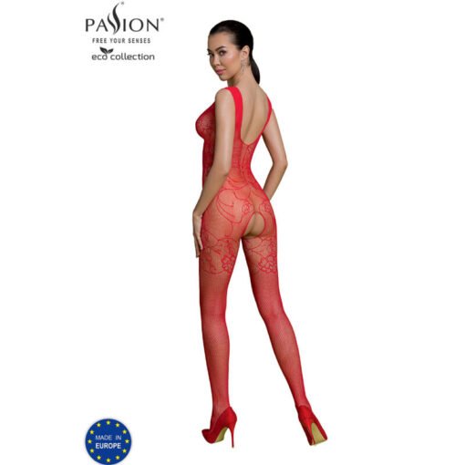 PASSION - COLLEZIONE ECO BODYSTOCKING ECO BS012 ROSSO - immagine 2