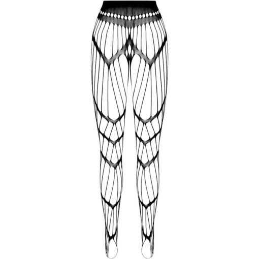 PASSION - COLLEZIONE ECO BODYSTOCKING ECO S006 NERO - immagine 4