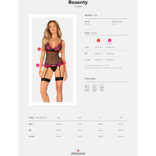 OBSESSIVE - CORSETTO ROSENTY M/L - immagine 7
