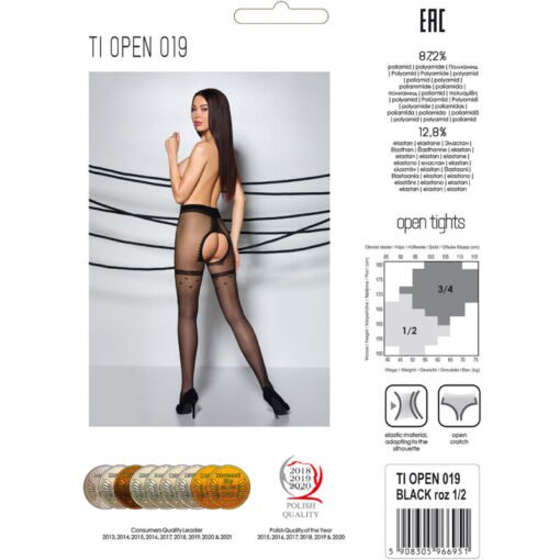 PASSION - TIOPEN 019 COLLANT NERO 3/4 20 DEN - immagine 5