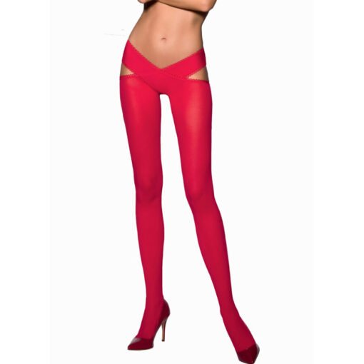 PASSION - COLLANT TIOPEN 005 ROSSO 1/2 60 DEN - immagine 2