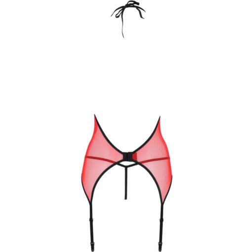 PASSION - CORSETTO PEONIA LINEA EROTICA ROSSO L/XL - immagine 5