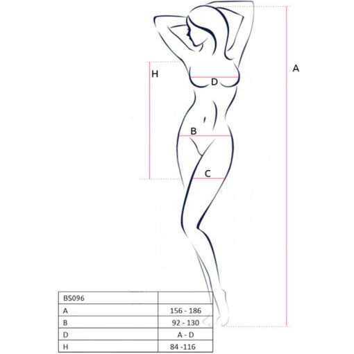 PASSION - BS096 BODYSTOCK ROSSO TAGLIA UNICA - immagine 5