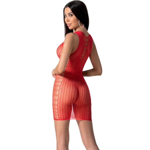 PASSION - BS097 BODYSTOCK ROSSO TAGLIA UNICA - immagine 2