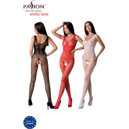 PASSION - BS098 BODYSTOCK ROSSO TAGLIA UNICA - immagine 6