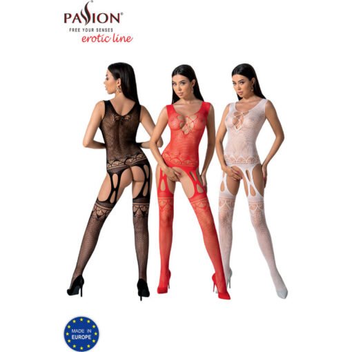 PASSION - BS099 BODYSTOCKING NERO TAGLIA UNICA - immagine 8