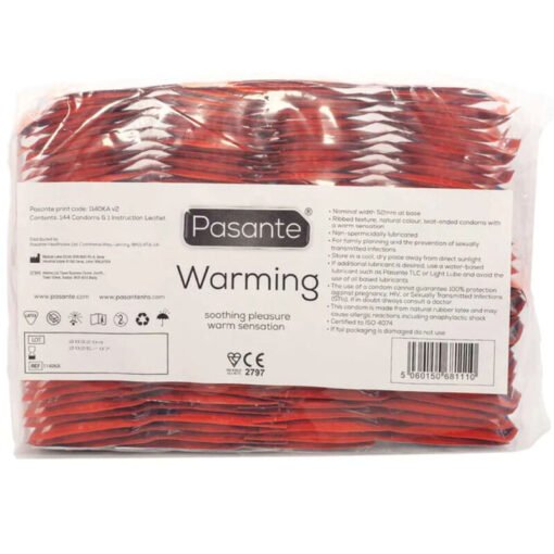 PASANTE - BUSTA PER PRESERVATIVI EFFETTO RISCALDANTE 144 UNIT - immagine 3