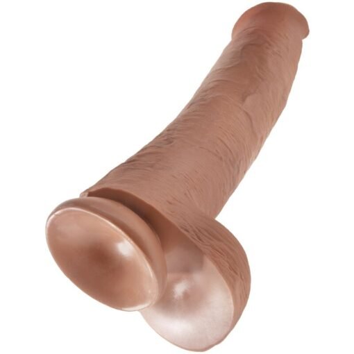 KING COCK - PENE REALISTICO CON SFERE 34.2 CM CARAMEL - immagine 4