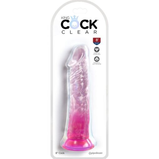 KING COCK - CLEAR PENE REALISTICO 19.7 CM ROSA - immagine 2