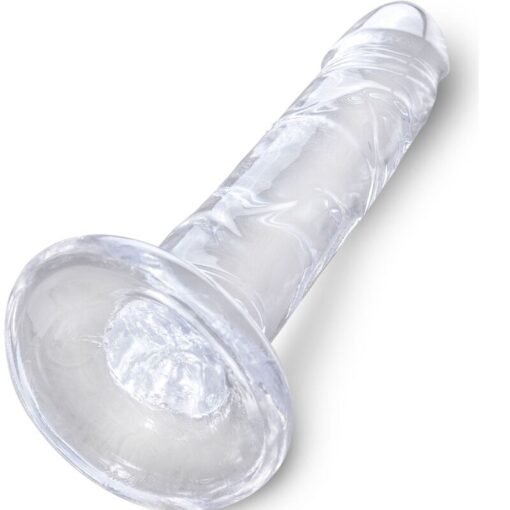 KING COCK - CLEAR PENE REALISTICO 15.5 CM TRASPARENTE - immagine 2