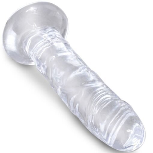 KING COCK - CLEAR PENE REALISTICO 15.5 CM TRASPARENTE - immagine 3